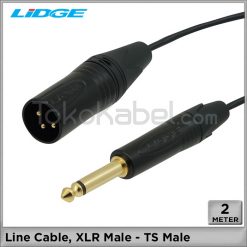 Kabel Line, XLR Male - TS Male [2m]
