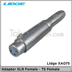 Adapter XLR Female to TS Female, Lidge XA075